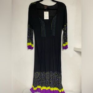NEW Rising international black Viscose dress. 2 Larges available!